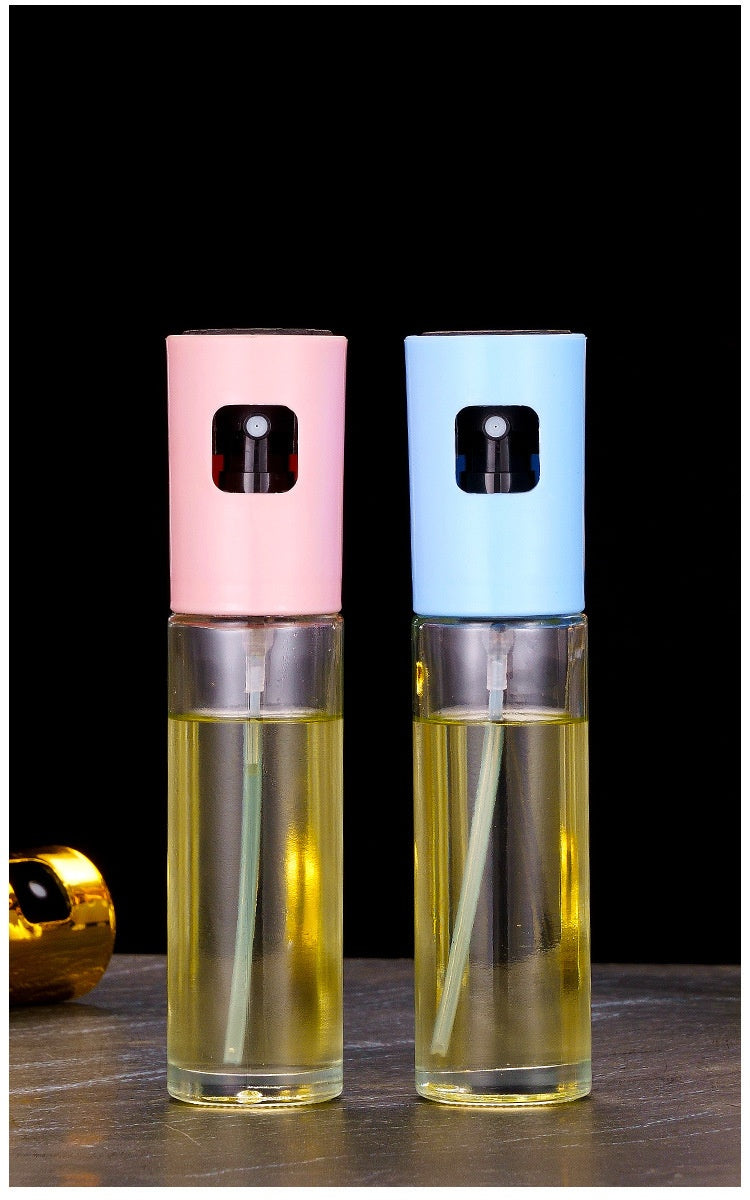 Kitchen Household High-pressure Glass Spray Bottle - High Quality Glass BBQ Baking Oil Spray Bottle