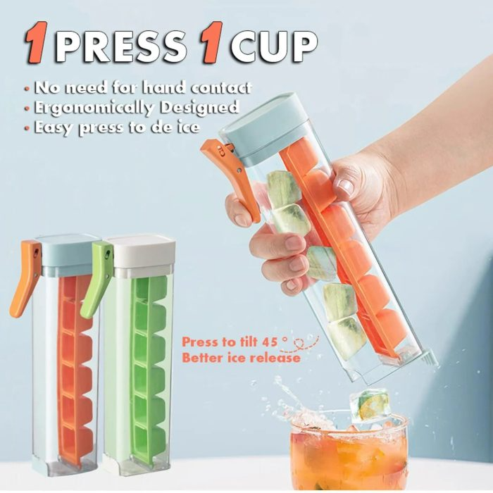 Slim One Press Ice Maker - Ice Cube Mold Household Ice Maker