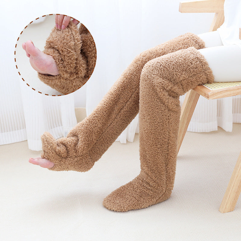 Over Knee High Fuzzy Socks - Warm Winter Cold-Proof Stockings