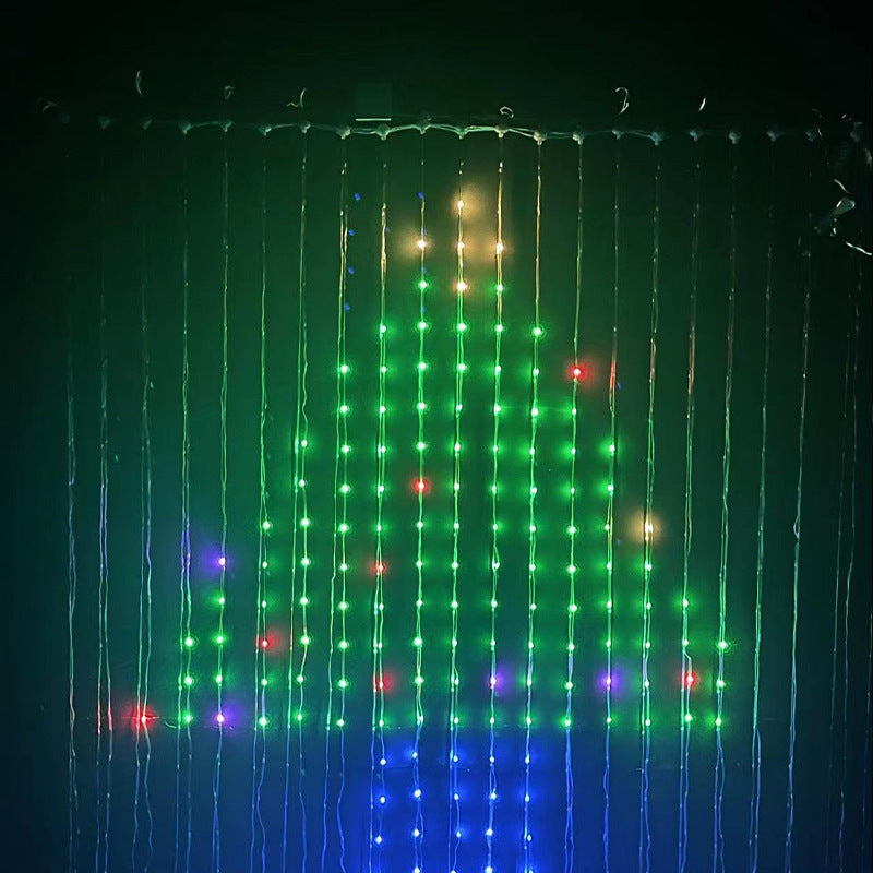 Smart LED RGB Curtain String Lights - Bluetooth APP Control