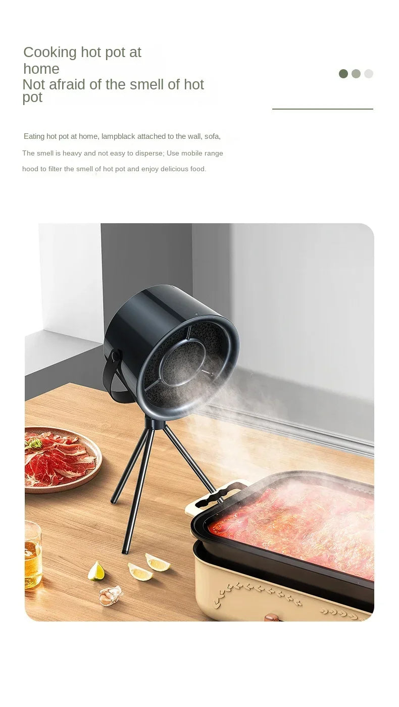 2024 New Portable Desktop Exhaust Fan For Barbecue with USB Charging