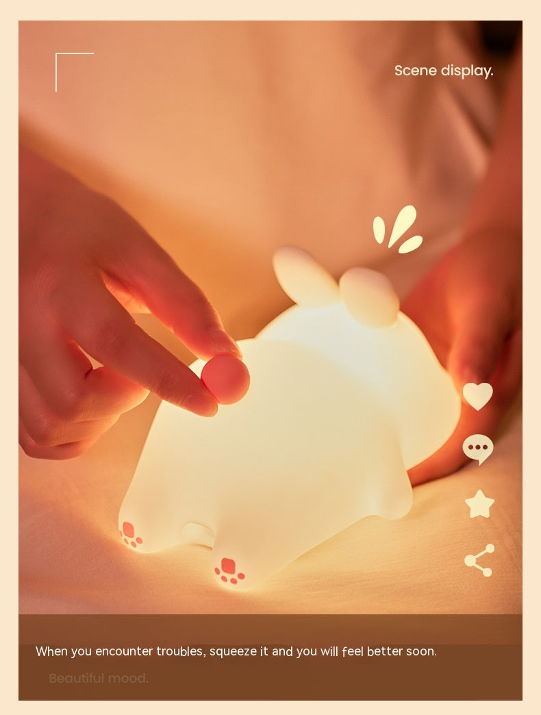 Chubby Glowing Bunny - Cute Toy Decoration