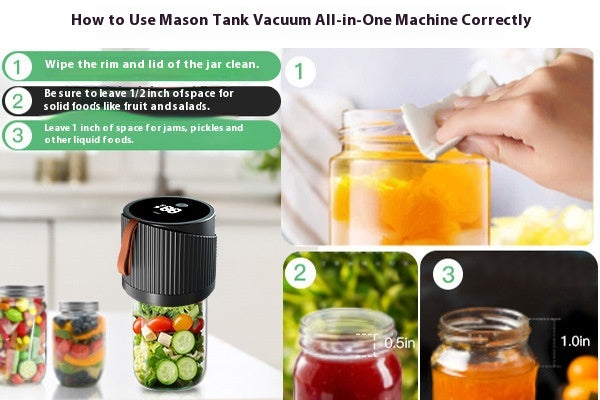 Electric Mason Jar Vacuum Machine Automatic Capper