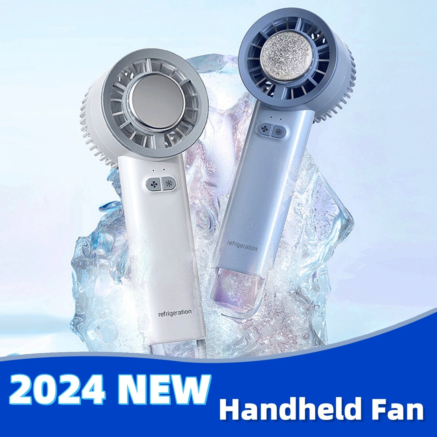 Summer Gadget Handheld Turbo Jet Fan Mini Portable Ice Cold Fan