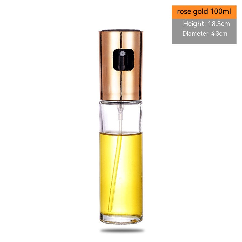 Kitchen Household High-pressure Glass Spray Bottle - High Quality Glass BBQ Baking Oil Spray Bottle