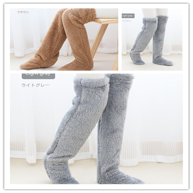 Over Knee High Fuzzy Socks - Warm Winter Cold-Proof Stockings