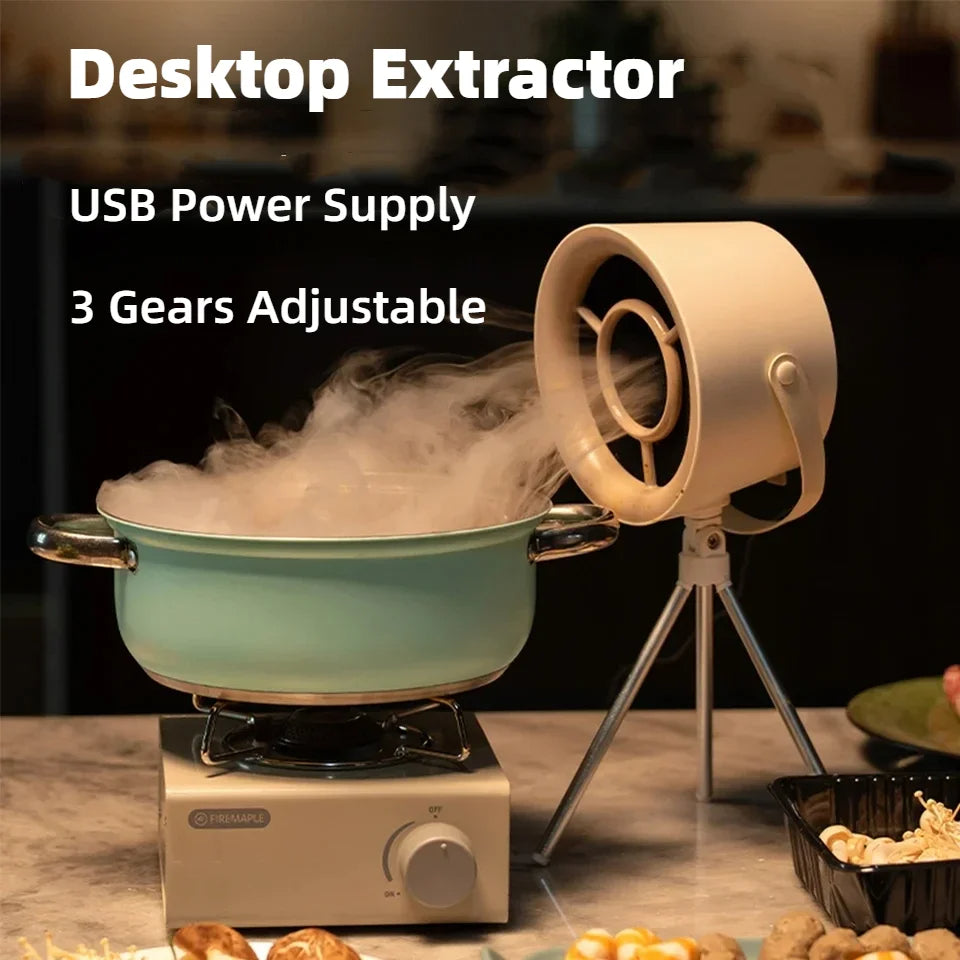 2024 New Portable Desktop Exhaust Fan For Barbecue with USB Charging