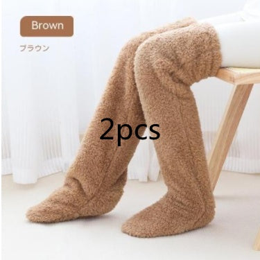 Over Knee High Fuzzy Socks - Warm Winter Cold-Proof Stockings