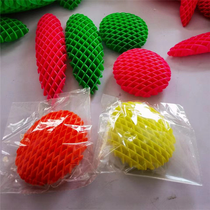 Colorful Worm Squeeze - Decompression Worm Toy