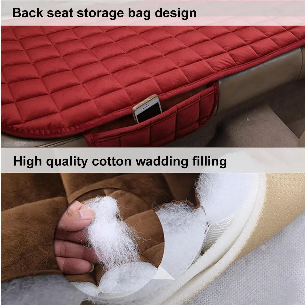 Winter Non-Slip Flocking Car Seat Covers – Universal Fit.