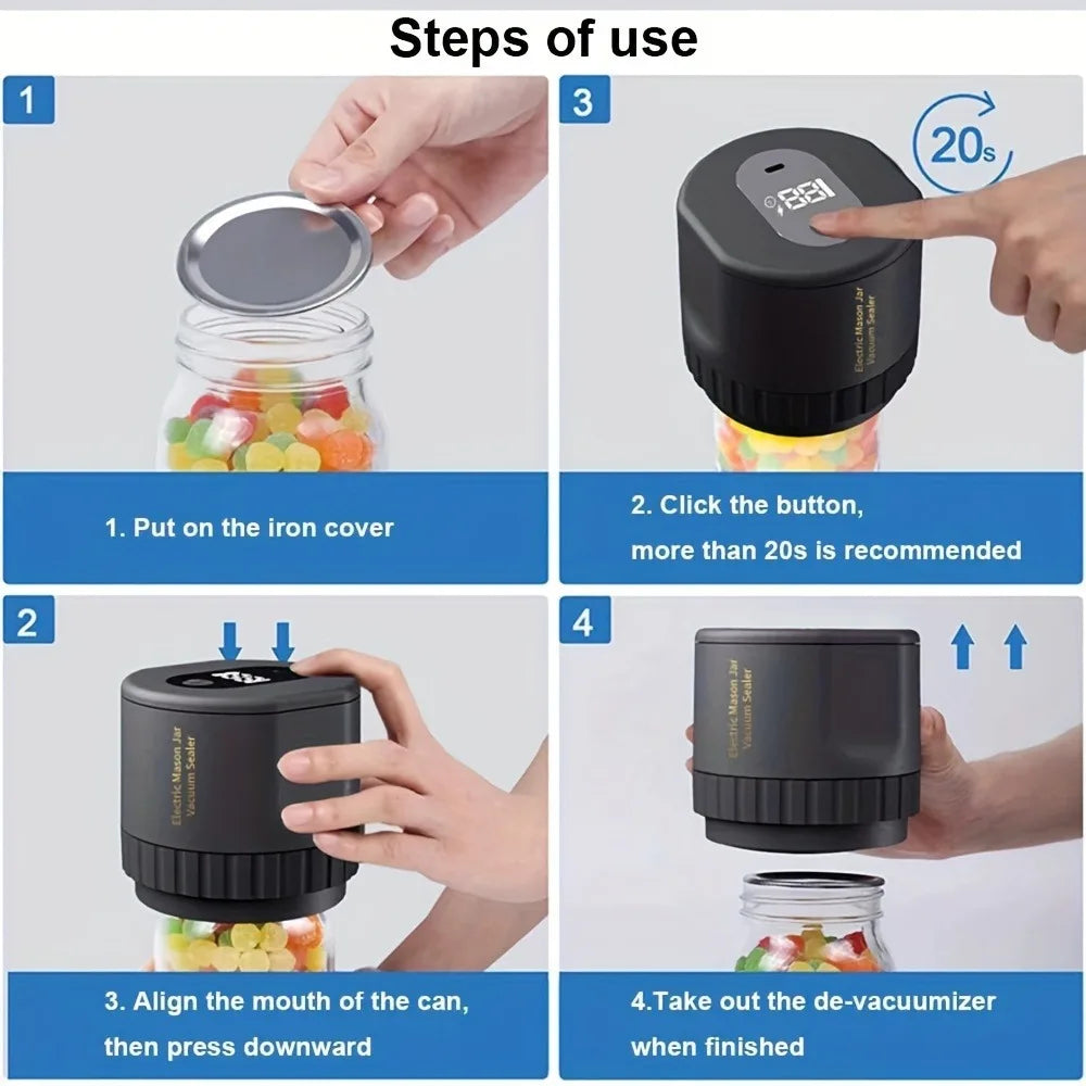 Electric Mason Jar Vacuum Capper