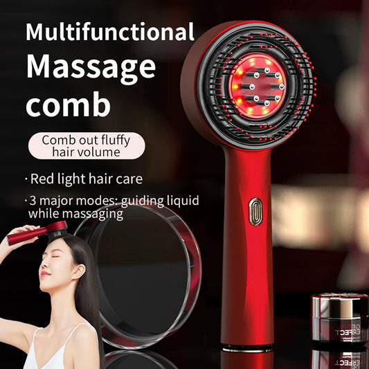 Electric Massage Comb Portable Red Light Laser Comb for Hair Follicle Hair Follicles