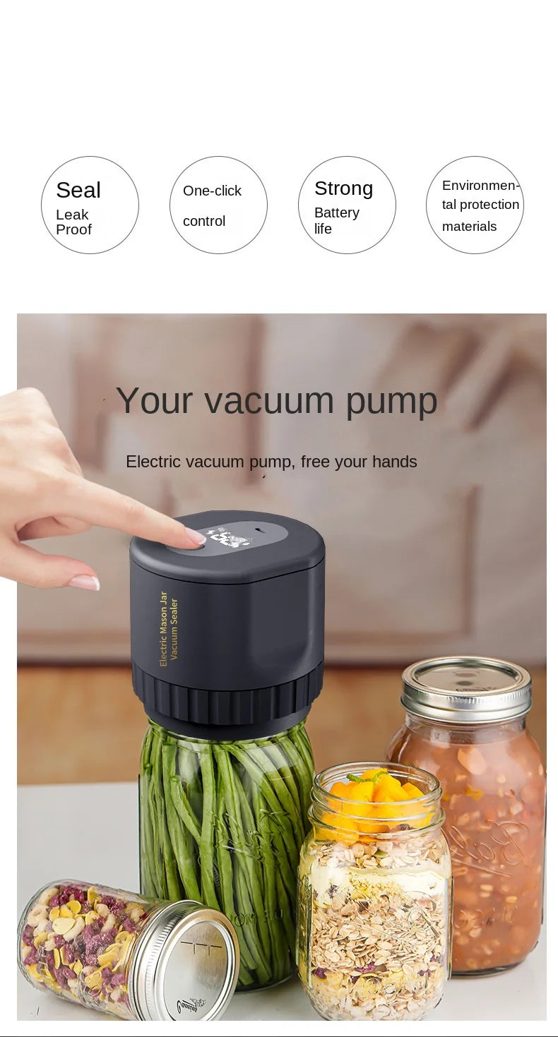 Electric Mason Jar Vacuum Capper