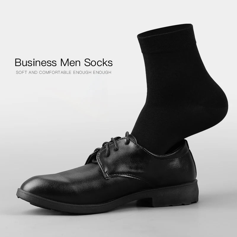 HSS Men's Cotton Business Socks – Soft, Breathable, Plus Size