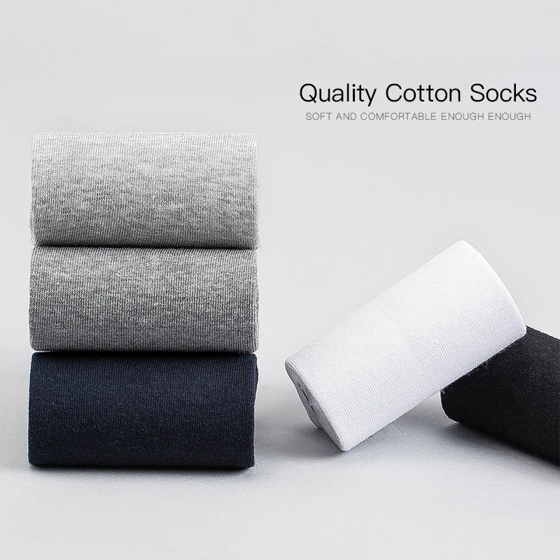 HSS Men's Cotton Business Socks – Soft, Breathable, Plus Size