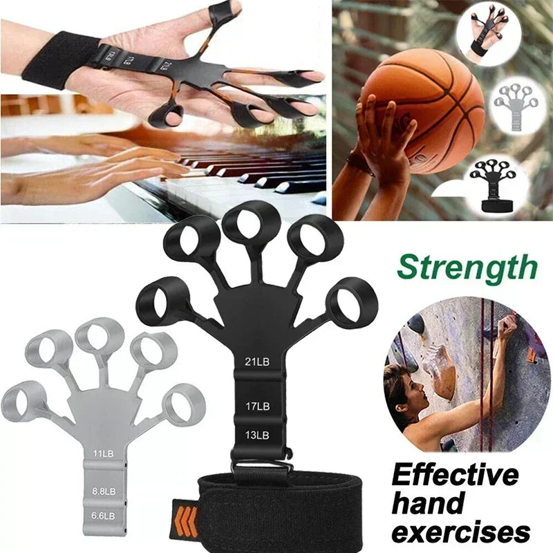 Silicone Finger Exerciser & Hand Strengthener | Grip Trainer & Arthritis Relief