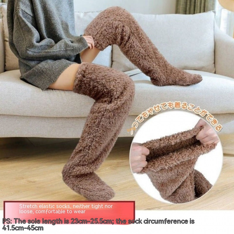 Over Knee High Fuzzy Socks - Warm Winter Cold-Proof Stockings