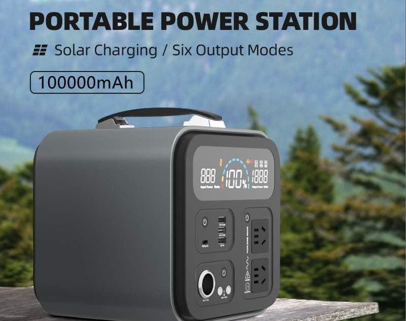 Portable Power Station 1000W Solar Generator 320000mAh 992Wh Lifepo4 Battery Energy Storage Supply Camping Campervan RV Outdoor