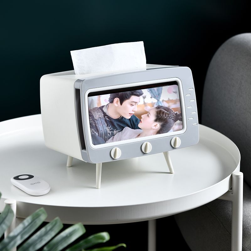 TV Tissue Box Home Living Room Creative Paper Box