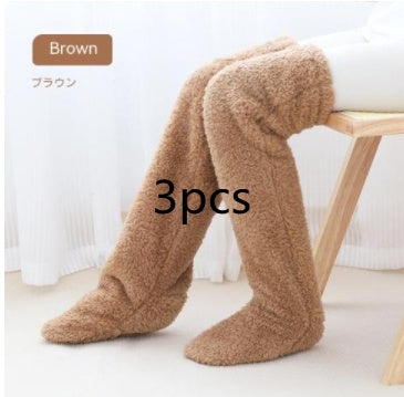 Over Knee High Fuzzy Socks - Warm Winter Cold-Proof Stockings