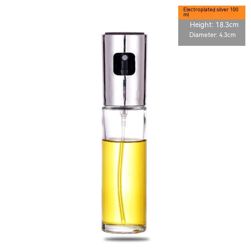 Kitchen Household High-pressure Glass Spray Bottle - High Quality Glass BBQ Baking Oil Spray Bottle